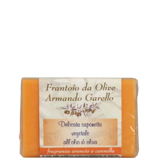 Picture of Pure vegetable soap with Olive Oil - Orange and Cinnamon 